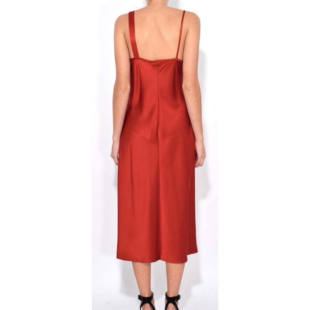 T by Alexander Wang satin twist midi dress, sz 4 - Picture 8 of 8